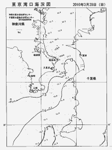 東京湾口海況図(2010/03/28)