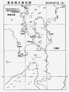 東京湾口海況図(2010/04/01)