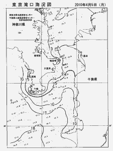 東京湾口海況図(2010/04/05)