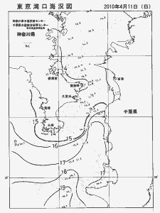 東京湾口海況図(2010/04/11)