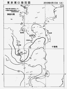 東京湾口海況図(2010/04/13)