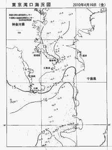 東京湾口海況図(2010/04/16)