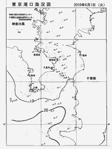 東京湾口海況図(2010/06/01)