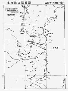 東京湾口海況図(2010/06/04)