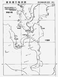 東京湾口海況図(2010/06/10)