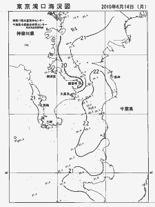 東京湾口海況図(2010/06/14)