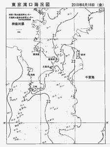 東京湾口海況図(2010/06/18)