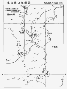 東京湾口海況図(2010/06/26)