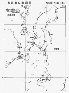 東京湾口海況図(2010/07/01)