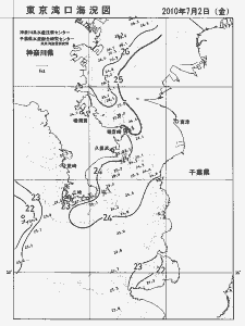 東京湾口海況図(2010/07/02)