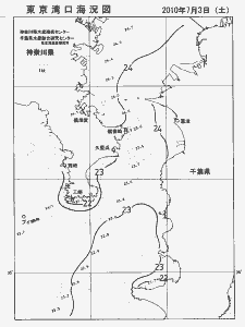東京湾口海況図(2010/07/03)
