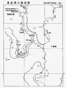 東京湾口海況図(2010/07/08)