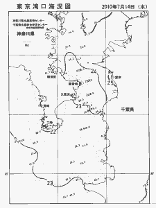 東京湾口海況図(2010/07/14)
