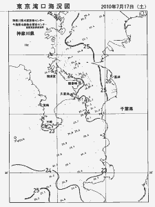 東京湾口海況図(2010/07/17)