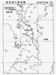東京湾口海況図(2010/07/19)