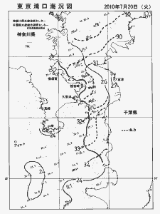 東京湾口海況図(2010/07/20)