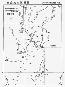 東京湾口海況図(2010/07/24)