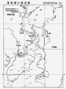 東京湾口海況図(2010/07/27)
