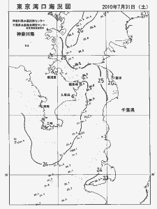 東京湾口海況図(2010/07/31)