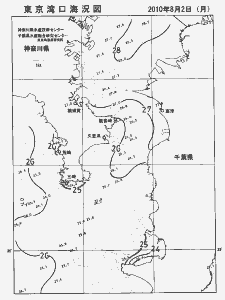 東京湾口海況図(2010/08/02)