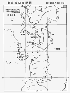 東京湾口海況図(2010/08/03)