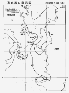 東京湾口海況図(2010/08/04)