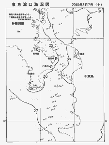 東京湾口海況図(2010/08/07)