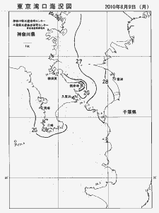 東京湾口海況図(2010/08/09)