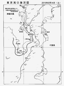 東京湾口海況図(2010/08/14)