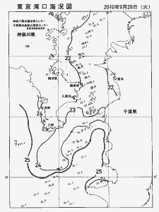 東京湾口海況図(2010/09/28)