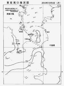 東京湾口海況図(2010/10/04)