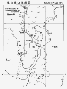 東京湾口海況図(2010/10/06)