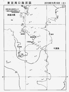 東京湾口海況図(2010/10/16)