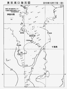 東京湾口海況図(2010/10/17)