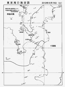東京湾口海況図(2010/10/19)