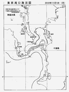 東京湾口海況図(2010/11/01)