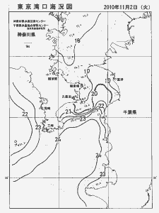 東京湾口海況図(2010/11/02)