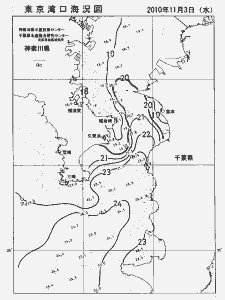 東京湾口海況図(2010/11/03)