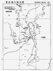 東京湾口海況図(2010/11/04)