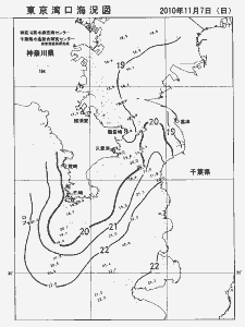 東京湾口海況図(2010/11/07)