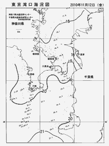 東京湾口海況図(2010/11/12)