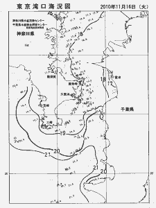 東京湾口海況図(2010/11/16)