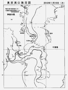 東京湾口海況図(2010/11/18)