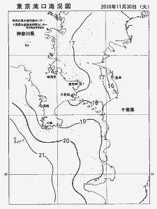 東京湾口海況図(2010/11/30)