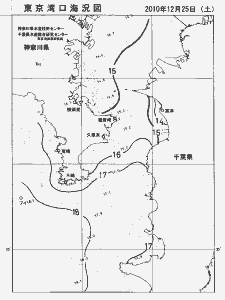 東京湾口海況図(2010/12/25)
