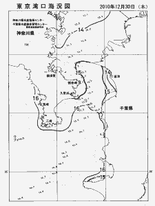 東京湾口海況図(2010/12/30)