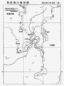 東京湾口海況図(2011/01/16)