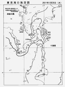 東京湾口海況図(2011/01/26)