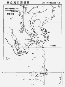 東京湾口海況図(2011/01/27)