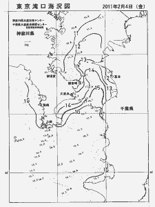 東京湾口海況図(2011/02/04)